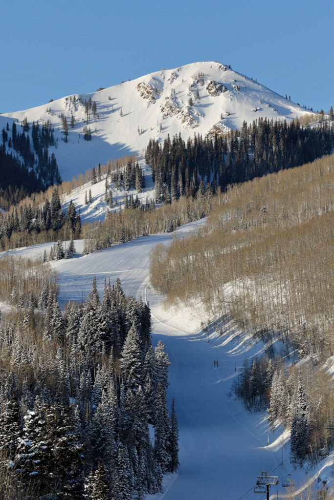 Winter image of the 9990 area of Park City mountain