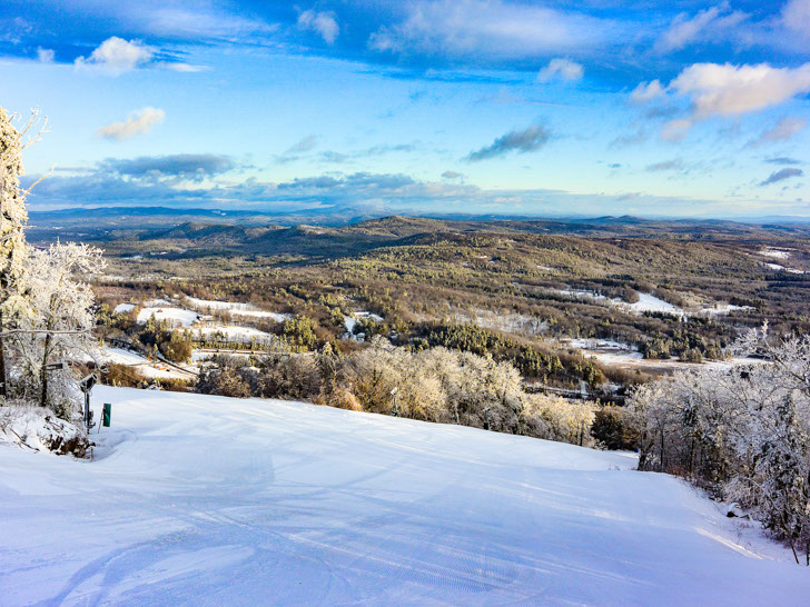 Image of a groomed run at crotched mountain