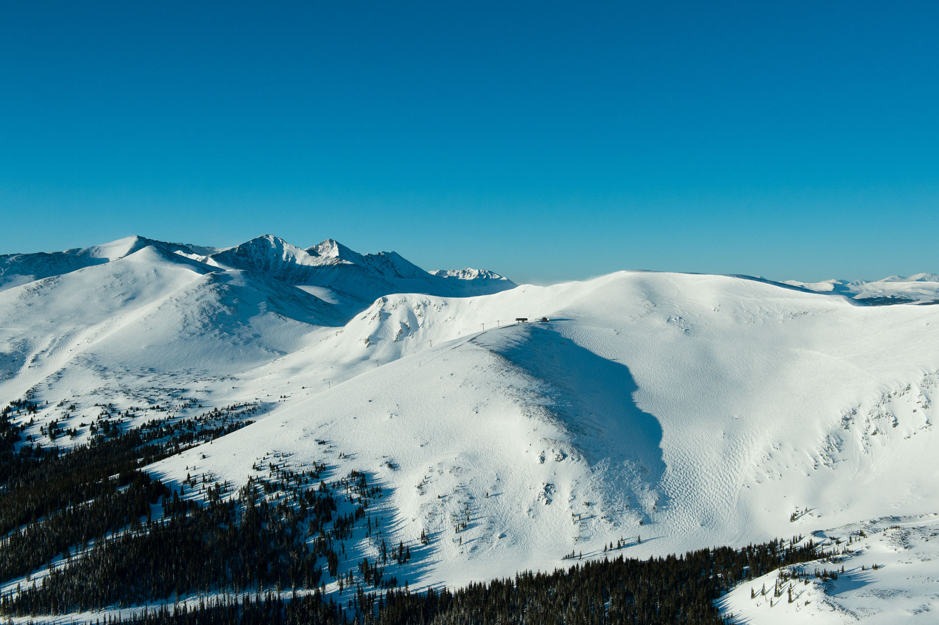 Breckenridge Mountain aerial view